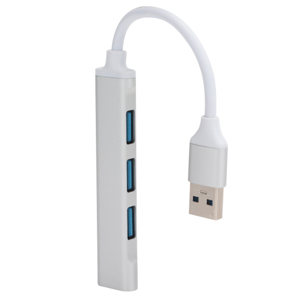 USB3.0-keskittimen 4-porttinen alumiiniseossovitinmuunnin UltraHigh Speed ​​Splitter -tarvikkeet
