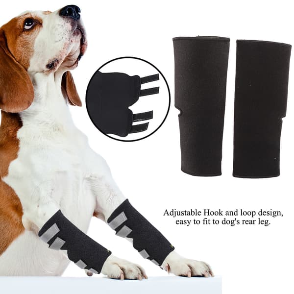 2 stk. hundebenskinne til bakben, haseleddsbeskytter for leddgikt og forstuing (XL)
