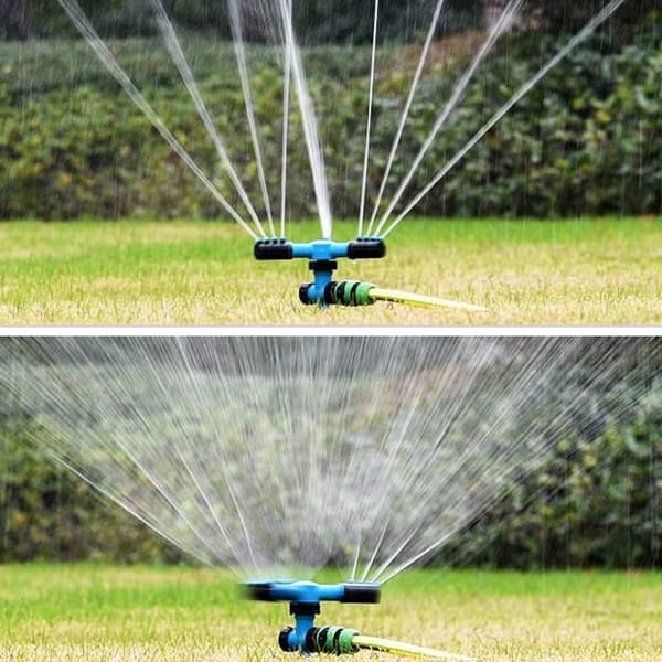 G1/2in 3-arms roterende sprinklerhode, flyttbar vanningsdyse, hageplenvanningsutstyr