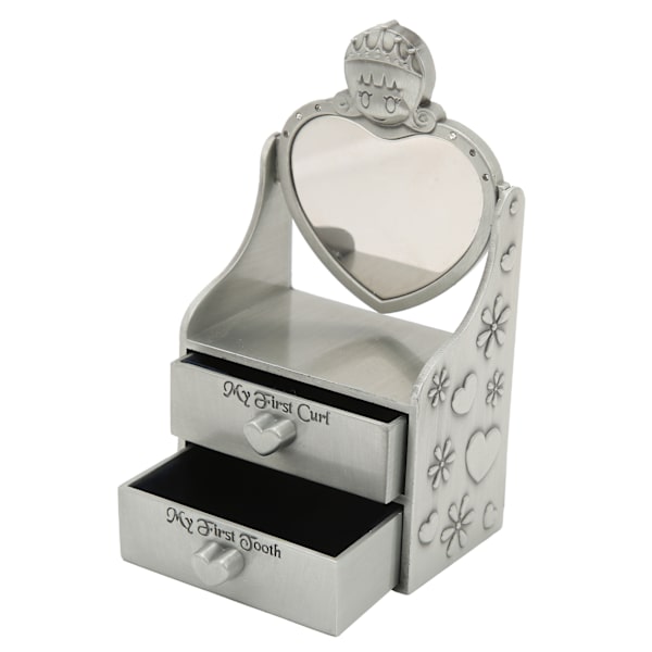 Baby Keepsake Box Sød Korrosionsbestandighed Holdbarhed Moderigtigt Udseende Tandfe Gave til Piger DrengeAntik Tin