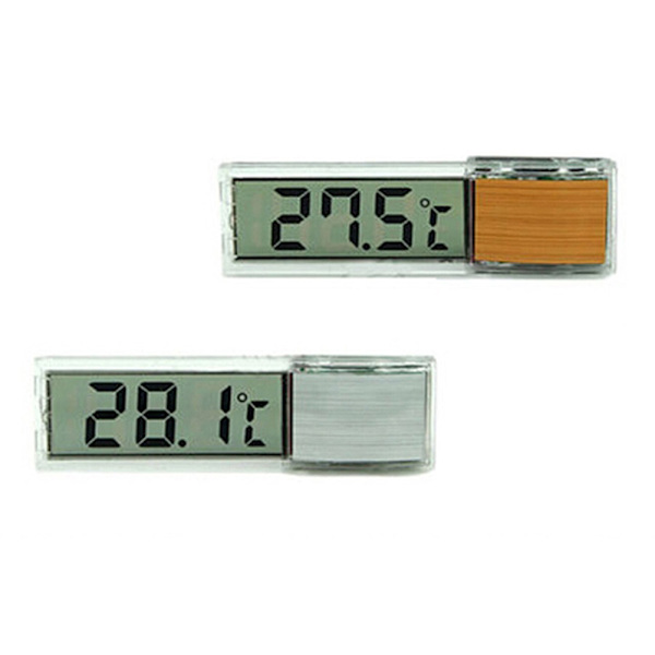 Akvarie Termometer Måler LCD 3D Digital Elektronisk Temperaturmåling Fisketank Termometer