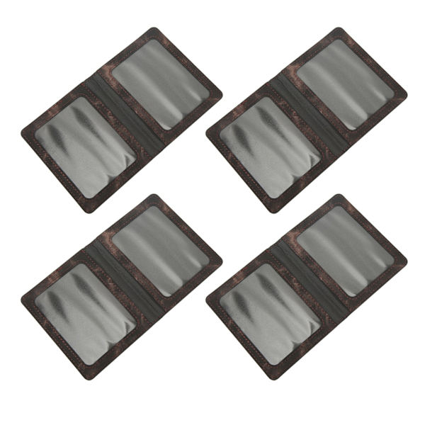 4 st Vaccination Certificate Holder Marmorering Vattentät PU Läder Vaccin Card Protector Cover för ID-kort Kreditkort Svart
