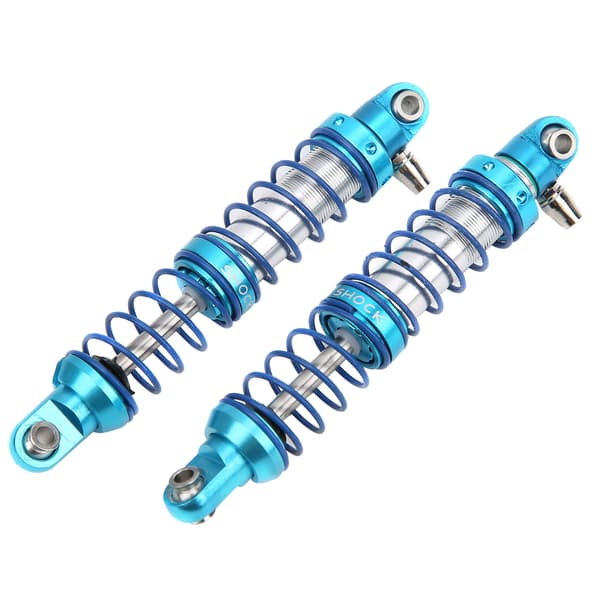 2 stk. undertryksmetalstøddæmper udskiftningstilbehør, passer til 1/10 RC Crawler 80 mm
