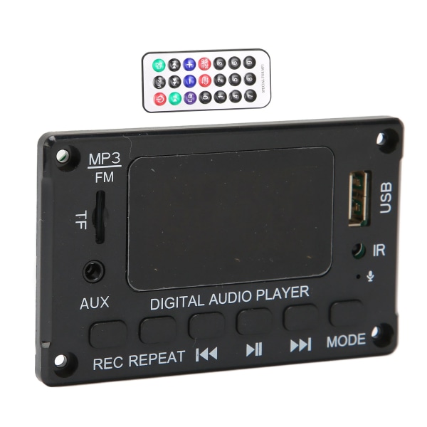 Bluetooth Decoding Board 2x40W Bluetooth MP3 Decoding Board Modul Understøtter Memory Card USB FM Radio