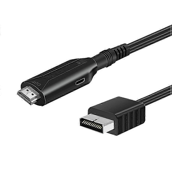 WIISTAR kompatibel med PS2 till HDMI-kompatibel Audio Video Converter Adapter Stöd kompatibel med PS 1/2 kompatibel med HDTV PC Full HD Kabel Ada