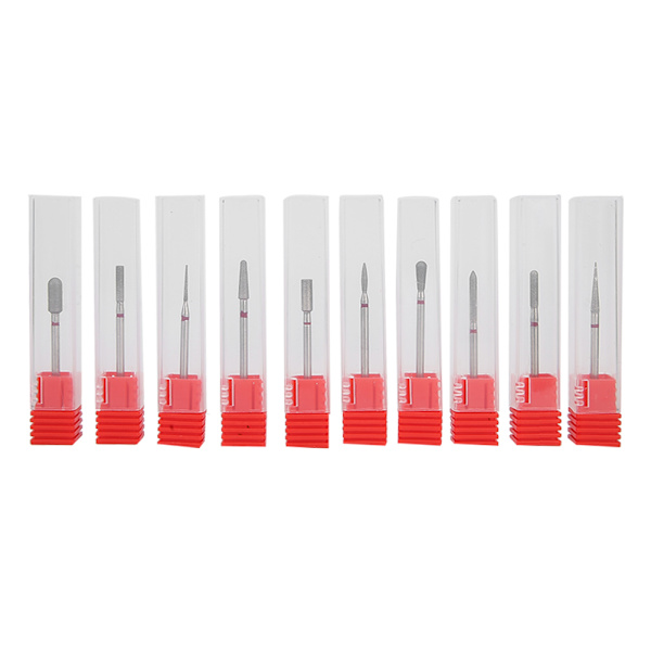 10 st Nagelborr Nagelpolering Burr Manikyr Pedikyr Tillbehörsverktyg Set Typ B