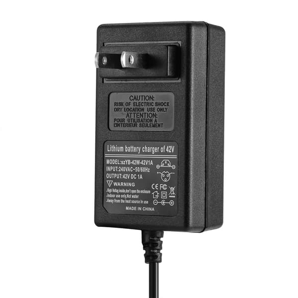 42V1A Strømforsyning Batteriladeradapter For Smart Balansebil Scooter 100-240V (US-plugg)