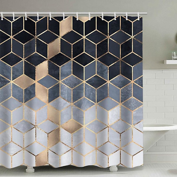 Retro Gradient Geometrisk Bruseforhæng 150cm x 180cm