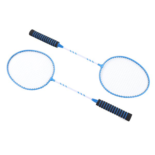Badminton-mailasetti, jaettu ferrometalli ja nailonbadminton-mailat aikuisille, urheiluun, sininen