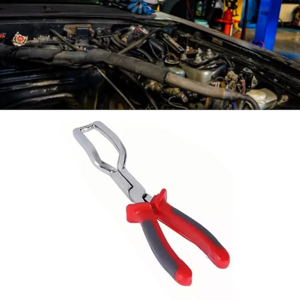 Bränsleledningstång Universal Stål Ergonomisk Design Effektiv Bensin Slangrör Klämma Koppla Ur Verktyg Röd
