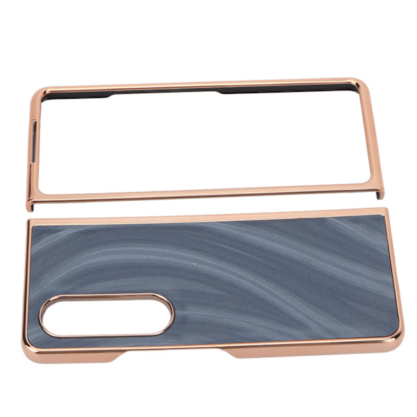 Telefonfodral Nano Galvanisering Reptålig Galaxy Textur Fällbar Telefonskyddande Skal för Samsung Galaxy Z Fold 4 Blå