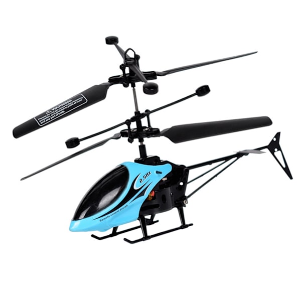 RC Helikopter Fallresistent USB Uppladdningsbar Barn Pojkar Fjärrkontroll Helikopter Leksak för Inomhus Utomhus Blå