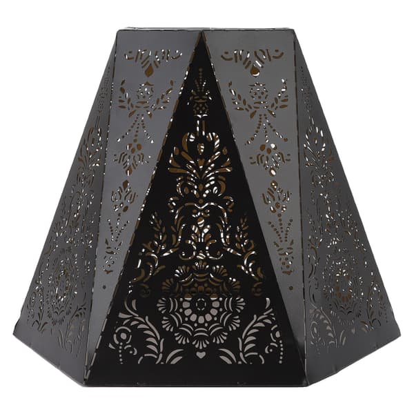 Lampskärmar Modern Skandinavisk Stil E27 E26 Smidesjärn Hexagonal Utskuren Lampskärm för Sovrum Sängdekoration
