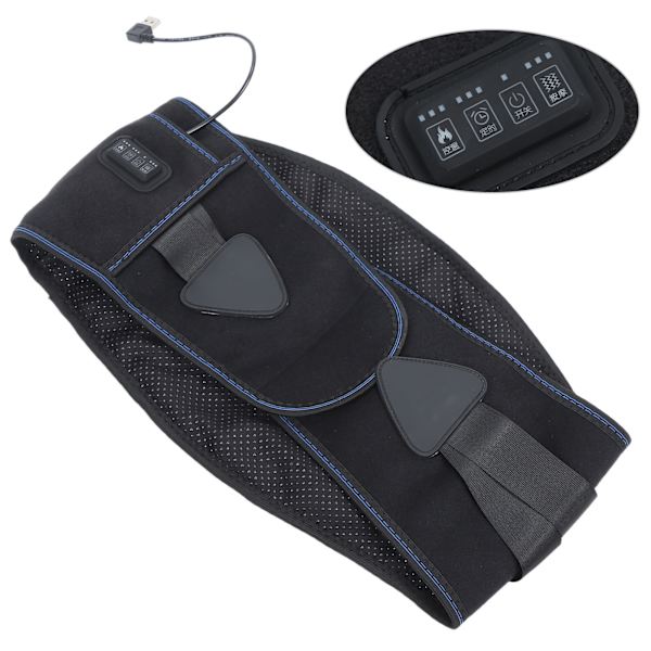 Opvarmningsmassage Livrem 3 Gear Justering Vibrationsmassage Ryg Livrem
