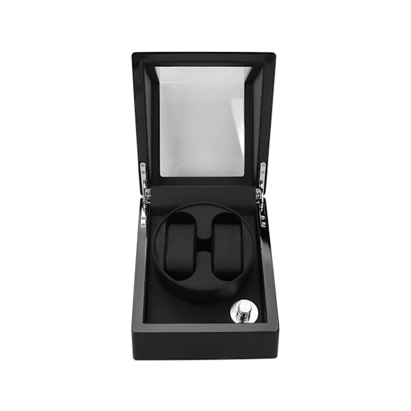2 Position Watch Winder Composite Wood Mechanical Watch Storage Case Self Winding Watch Rotator Box 100‑240VUS Plug