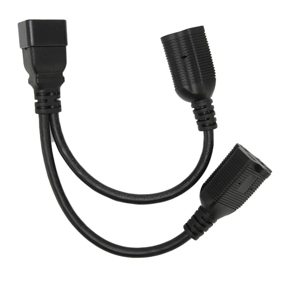 IEC320 C20 til 5 20R strømkabel Universal Standard Y-splitter strømadapterkabel til computer HDTV-skærm 0,3 m
