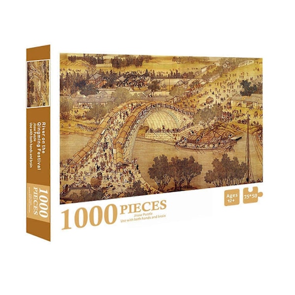 1000 brikker DIY puslespil, gave (16 stilarter)
