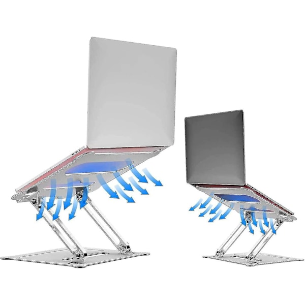 Skrivebordsorganisator Laptop Stand, Aluminium Laptop Stand, Højdejusterbar Med Speciel Magnet