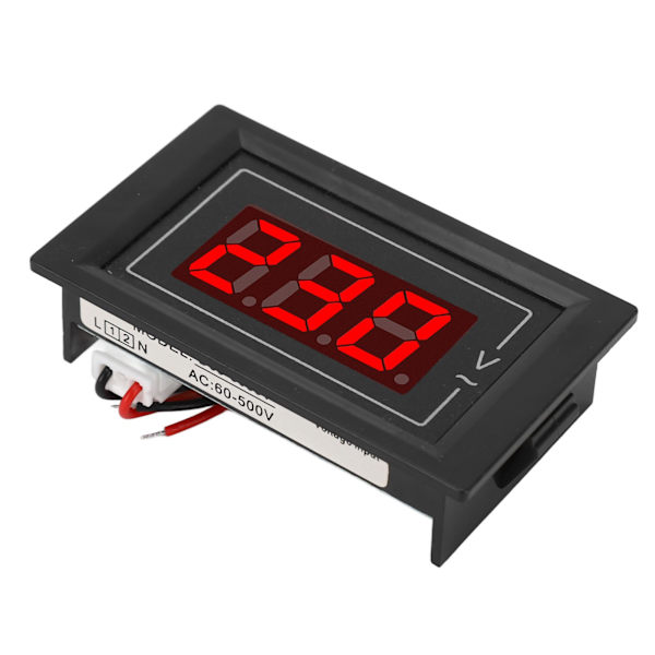 AC Displaymätare Digital Spänningsmonitor Liten Panel 1 Fas Voltmeter Multimeter AC60‑500V