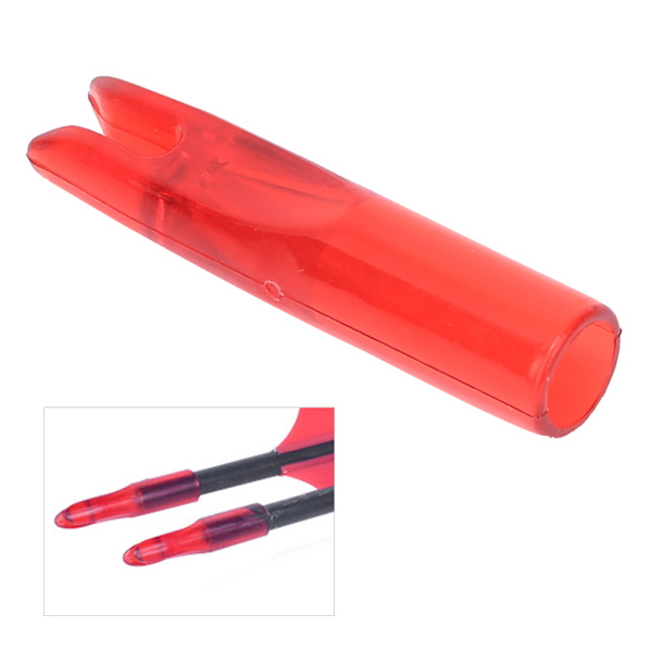 50st Bärbar plastbågepil Nock Insert Tail Archery Accessory för 6mm Shaftmentred