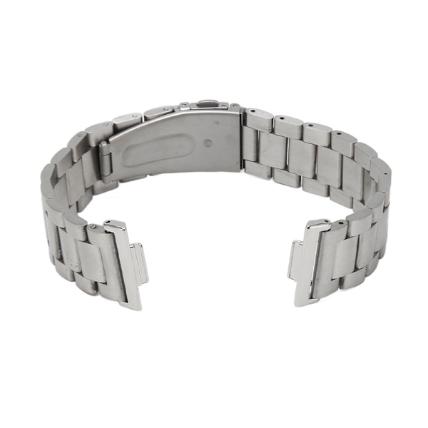 20 mm klokkerem i rustfritt stål med dobbel knapp, justerbar intelligent klokkerem for Huawei Watch Fit 2 Silver