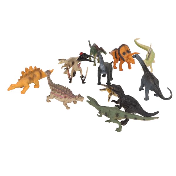 12 stk. mini dinosaurfigurer, simulering, statiske barneleketøy, ornamenter for barn