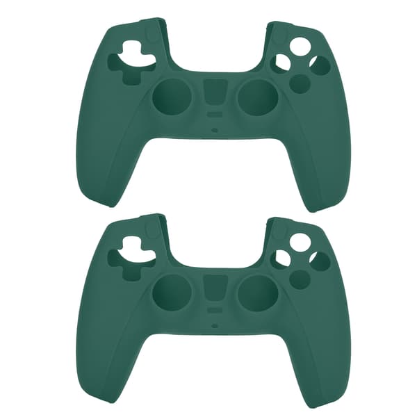 2 stk. DOBE skridsikker silikone spilkonsol beskyttelse Gamepad håndtag til PS5 (grøn) Vert