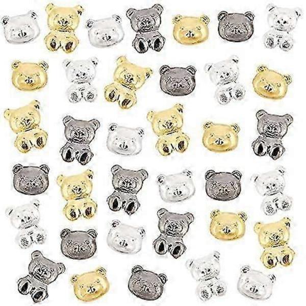 1 Laatikko Alloy Cabochoneja DIY-kristalliepoksihartsimateriaalin täyttöön, koira kultainen 112 kpl/laatikko