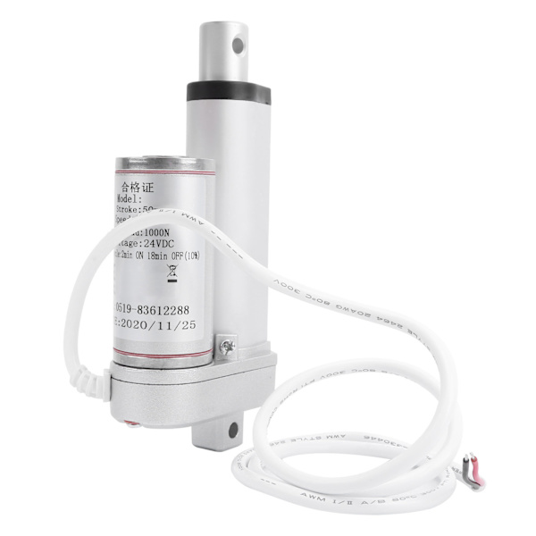 Elektrisk lineær aktuator Motor Løftesystem Putter 100kg Last 50mm Slag 12mm/s DC24V