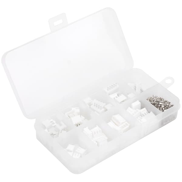 150 stk. Docking Terminal Connector Elektronisk Bare Terminal Hus Kombinasjon 2.54mm JST Hvit