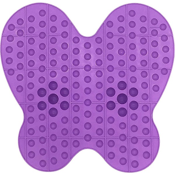 Jalkahierontamatto refleksologiseen hierontaan, akupunktio, akupainanta, stressin lievitys. (Violetti)
