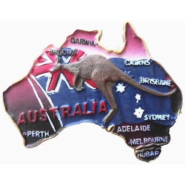 2025 Sopiva 3D Australia Eläin Kenguru Jääkaappimagneetti, Koti & Keittiö Koriste Magneettitarra. Australian kartta Matkamuisto Jääkaappimagneetti