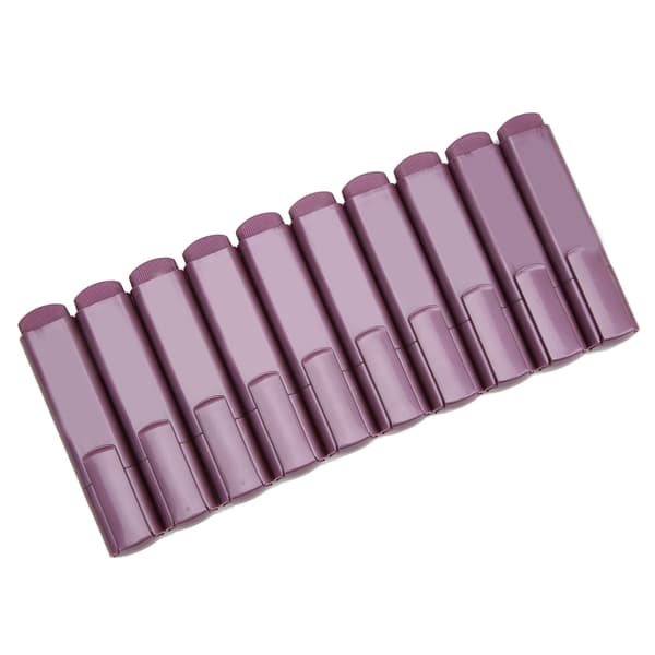 10 stk. overstregningstuscher Cool Glitter Pastel Metallic Lilla Overstregningstusch Uparfumerede Markører til Studerende