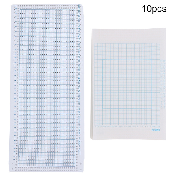 10 kpl ompeleita reikäkortti 10 kpl verkkopaperi nylon neulekoneen lisävaruste