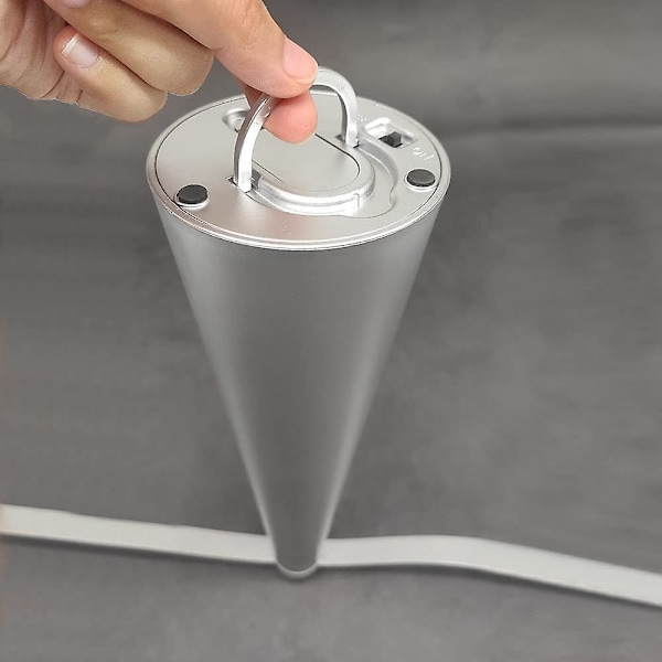 Insektsavvisande fläkt - Kemikaliefri lösning för att hålla flugor och mygg borta från mat utomhus (2 st, silver)