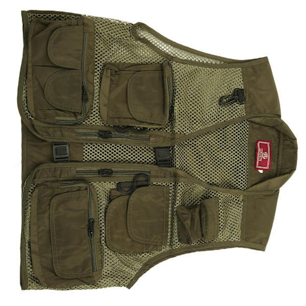 Fiskevest MultiPocket MultiMesh Vest Åndbar Justerbar Fiske Redningsvest(L )