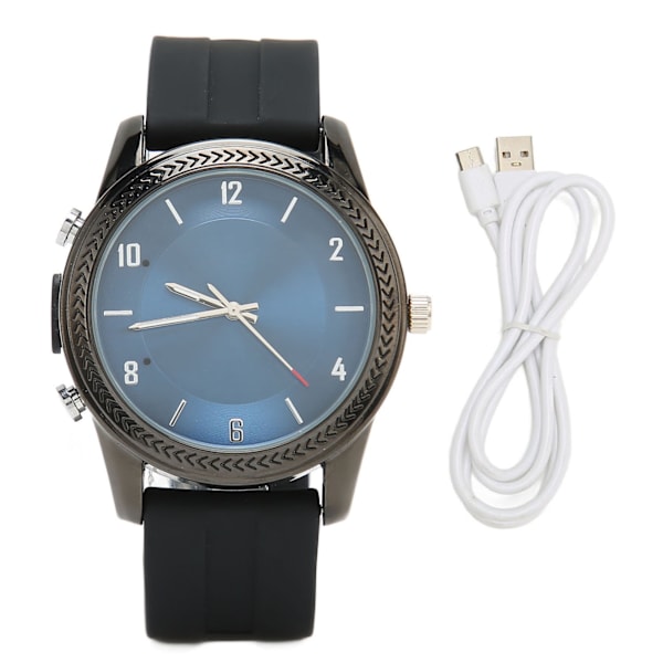 Smart Quartz Watch Zink Alloy Mini Recorder MP3 Musik Smart Watch med inbyggd högtalare för män kvinnor