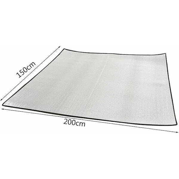 Fuktsikker Matte/Utendørs Piknik/Bærbar Teltmatte Reise Vanntett Matte/Dobbeltsidig Aluminium Film Fuktsikker Matte (200x150CM)