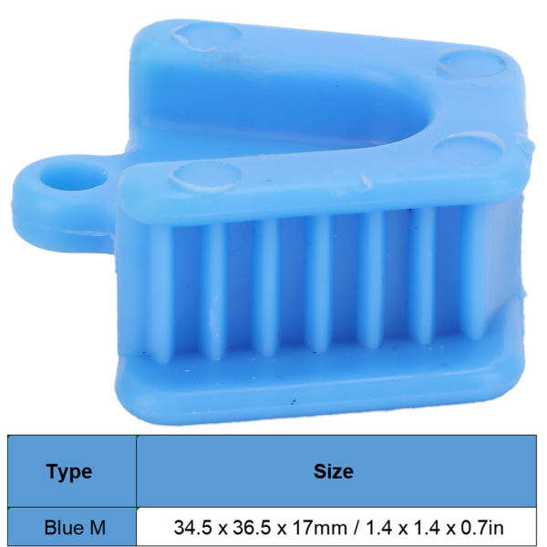 Ammattimaiset suutuet, silikoni-oikomishoidon purentapalat, poskivetäjä, sininen M
