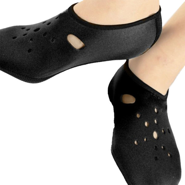 Paksutut liukumattomat sukellussukat uintisukat snorklausvarusteet miehille naisille vesiurheilu musta L (sisäpituus 24,5 cm)