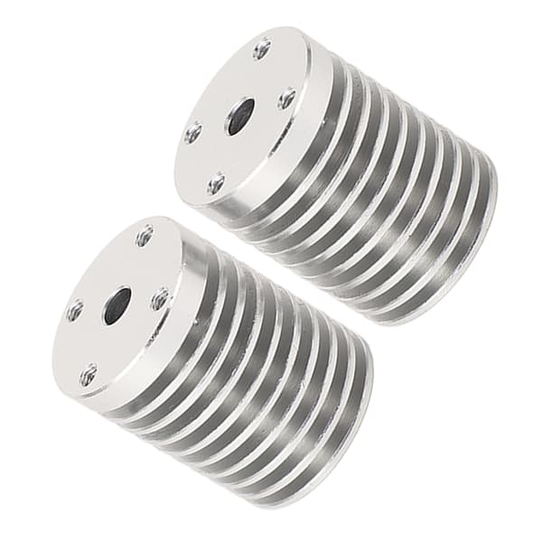 2 stk. Hotend køleplade V6 ekstruder aluminium køleplade til Voron 0.1 0.2 3D-printer