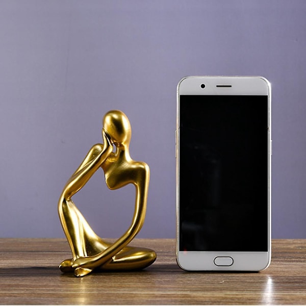 Resin Thinker Abstrakt skulptur staty - modern hem och kontor dekor statyett