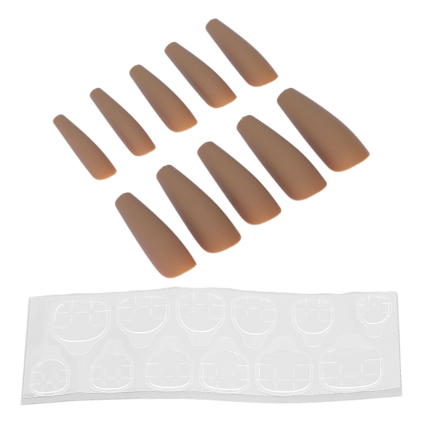10 st Press On Nails Kista Fake Nails Tips Extra Lång Kista Glänsande Falska konstgjorda naglar Manikyrdekoration för kvinnorN5355-04