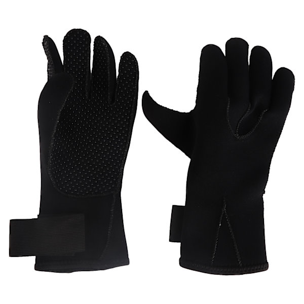 3mm dykkerhansker med elastisk håndledd Anti-skli partikler Vanntett våtdrakt hansker for snorkling padling surfing M