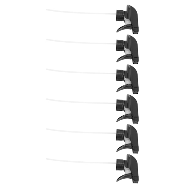 6 stk. sprayflaske erstatningsdyse gjenbrukbar tåkestråle spraytopper forsyninger svart 28mm
