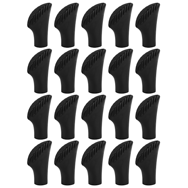20 stk Udendørs Spadserestav Tip Beskytter Vandrestang Udskiftning Tips End for Vandrestav