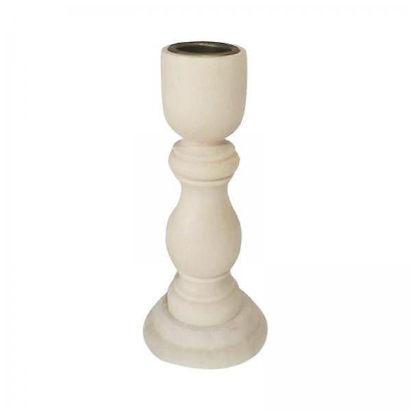 10 x Vintage Chic Trä Ljusstake Ljushållare Hem Ljusstake 12,5 x 6 x 2cm