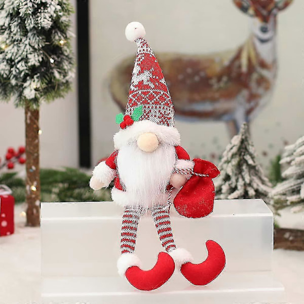 Jouluinen Tonttu Joulukoristeet Pehmokoristeet Käsintehty Ruotsalainen Tomte Joulupukki Kasvoton nukke