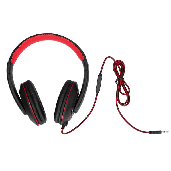 Kablet Gaming Headset med Kontroll og Mikrofon for Mobiltelefoner, PC-er, Bærbare Datamaskiner