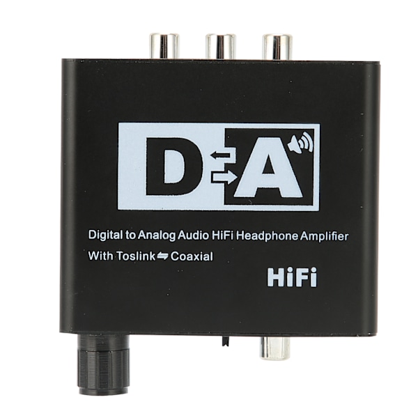 Digital til analog konverter HD AC digital til analog L/R RCA konverter med volumkontroll for HDTV